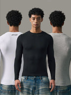 S45 Stretch Fit Basic Long Sleeve Tee