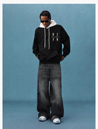 MEDM Layered Look Color Block Hoodie