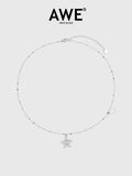 AWE Stars Charm Rainbow Beans Chain Necklace