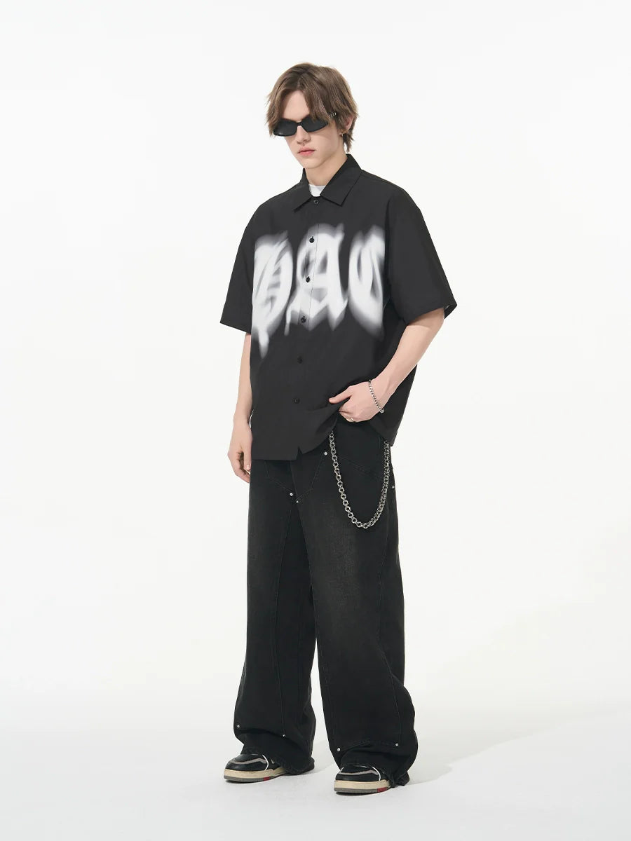 Harsh and Cruel Phantom Gothic Cuban Shirt