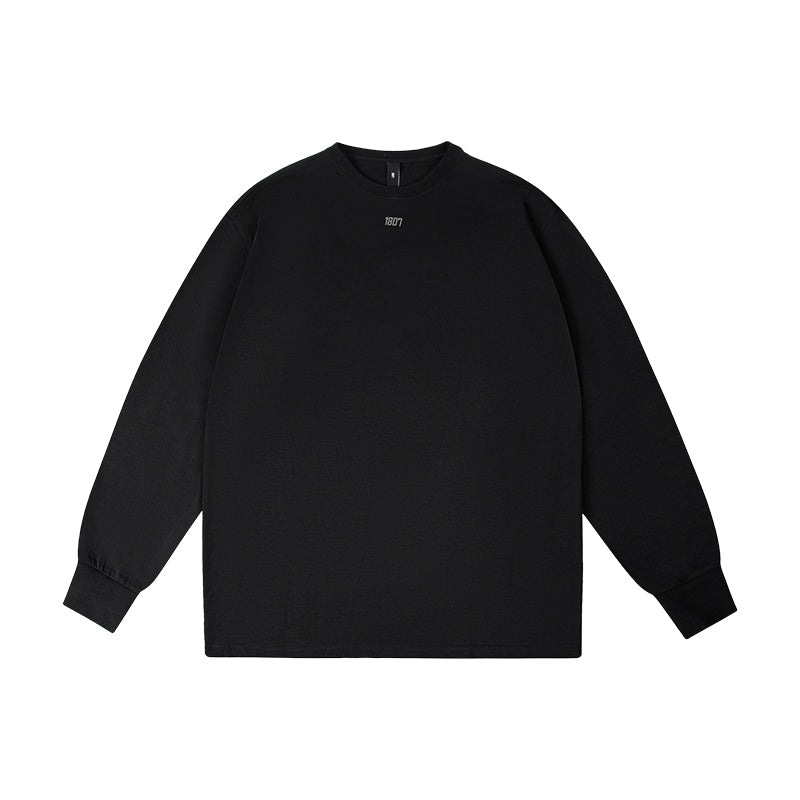 1807 Crystal Rhinestone Logo Long Sleeve Tee
