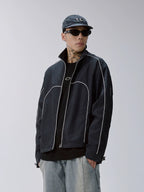 F2CE Color Block Patchwork Track Jacket