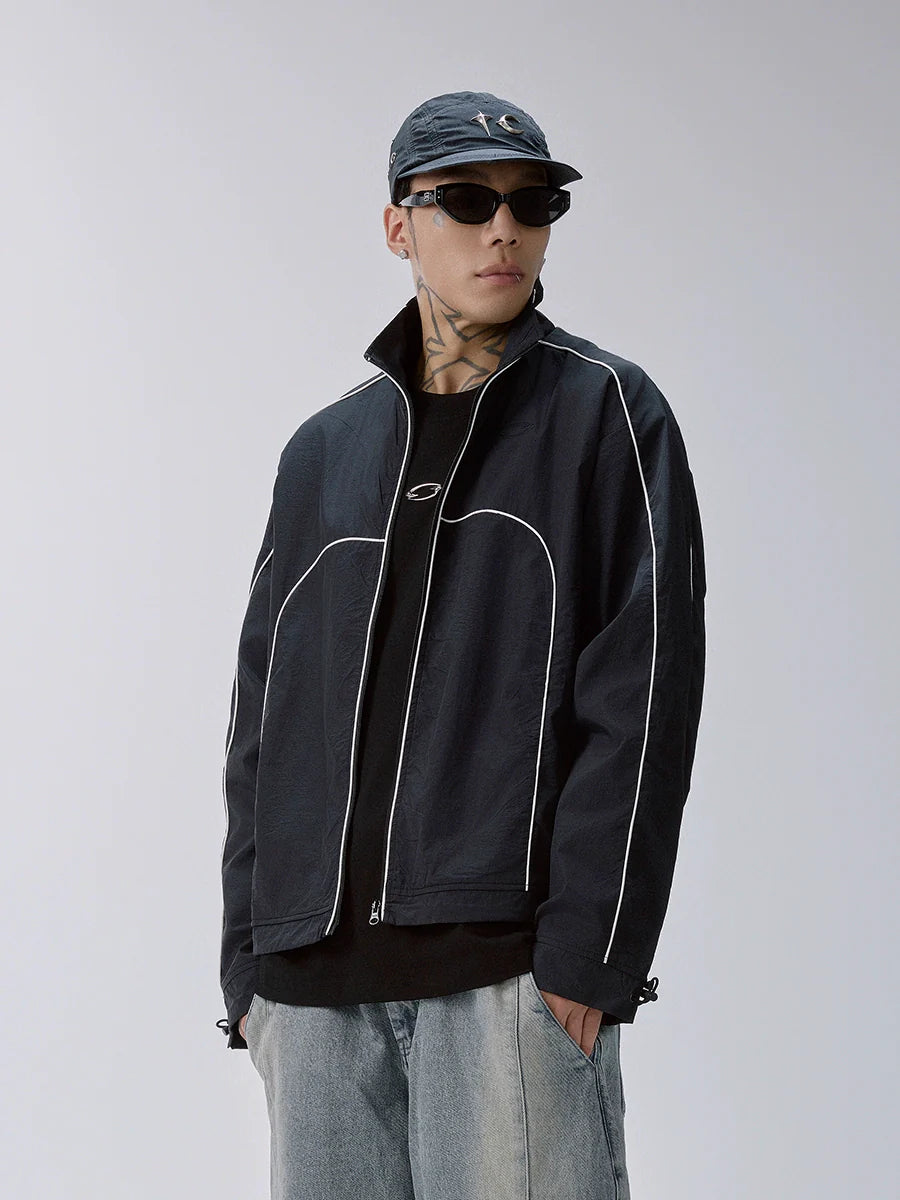 F2CE Color Block Patchwork Track Jacket