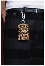 Remedy Metal Studded Keychain Coin Card Leather Wallet