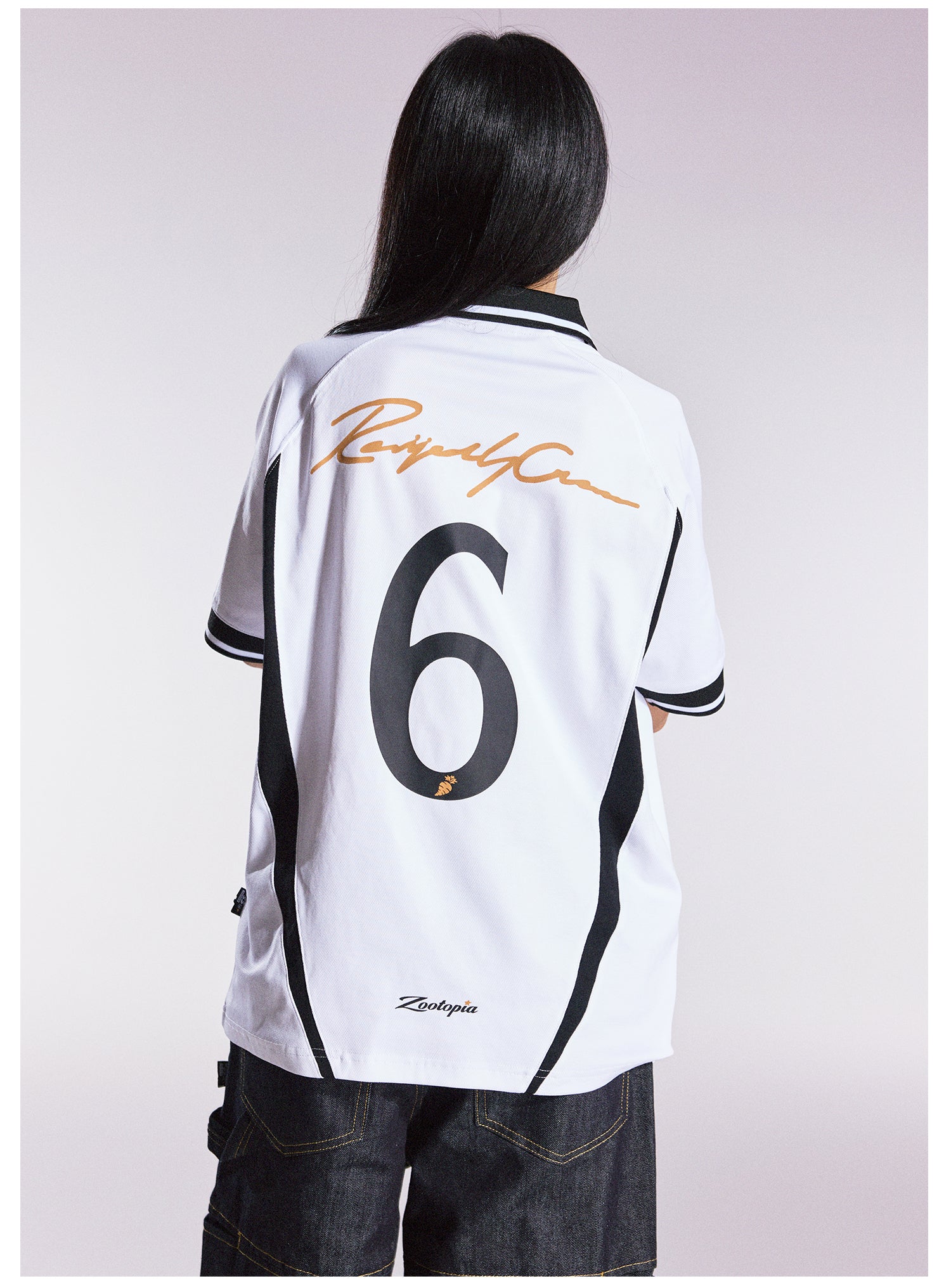 Remedy HONEYBUNNY Rabbit Embroidered Soccer Jersey Polo Shirt