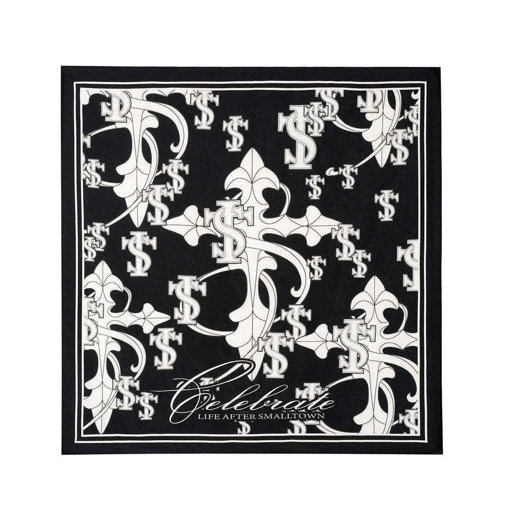 Small Town Kid Cross Logo Square Scarf / Bandana