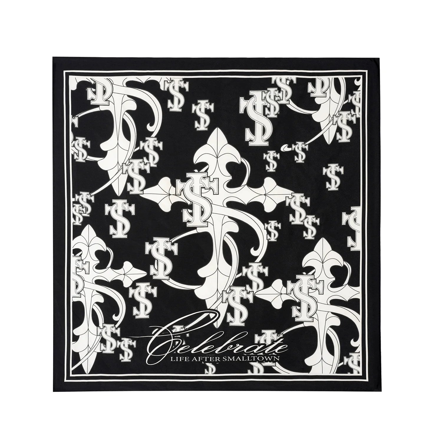 Small Town Kid Cross Logo Square Scarf / Bandana