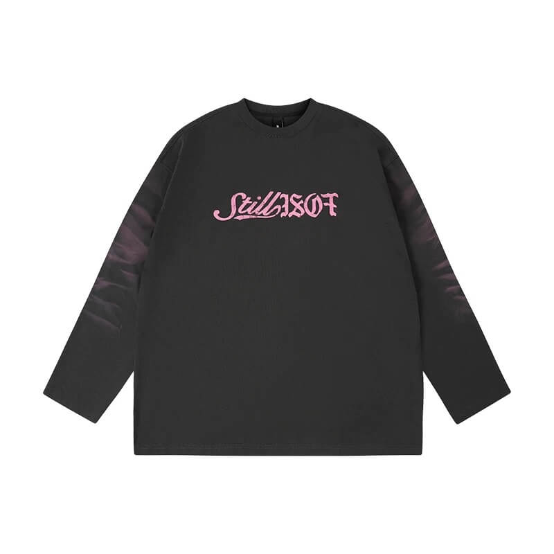 1807 ROLLTHEDICE Vintage Printed Whisker Effect Long Sleeve Tee