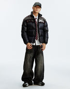MEDM Ethnic Patchwork Puffer Jacket