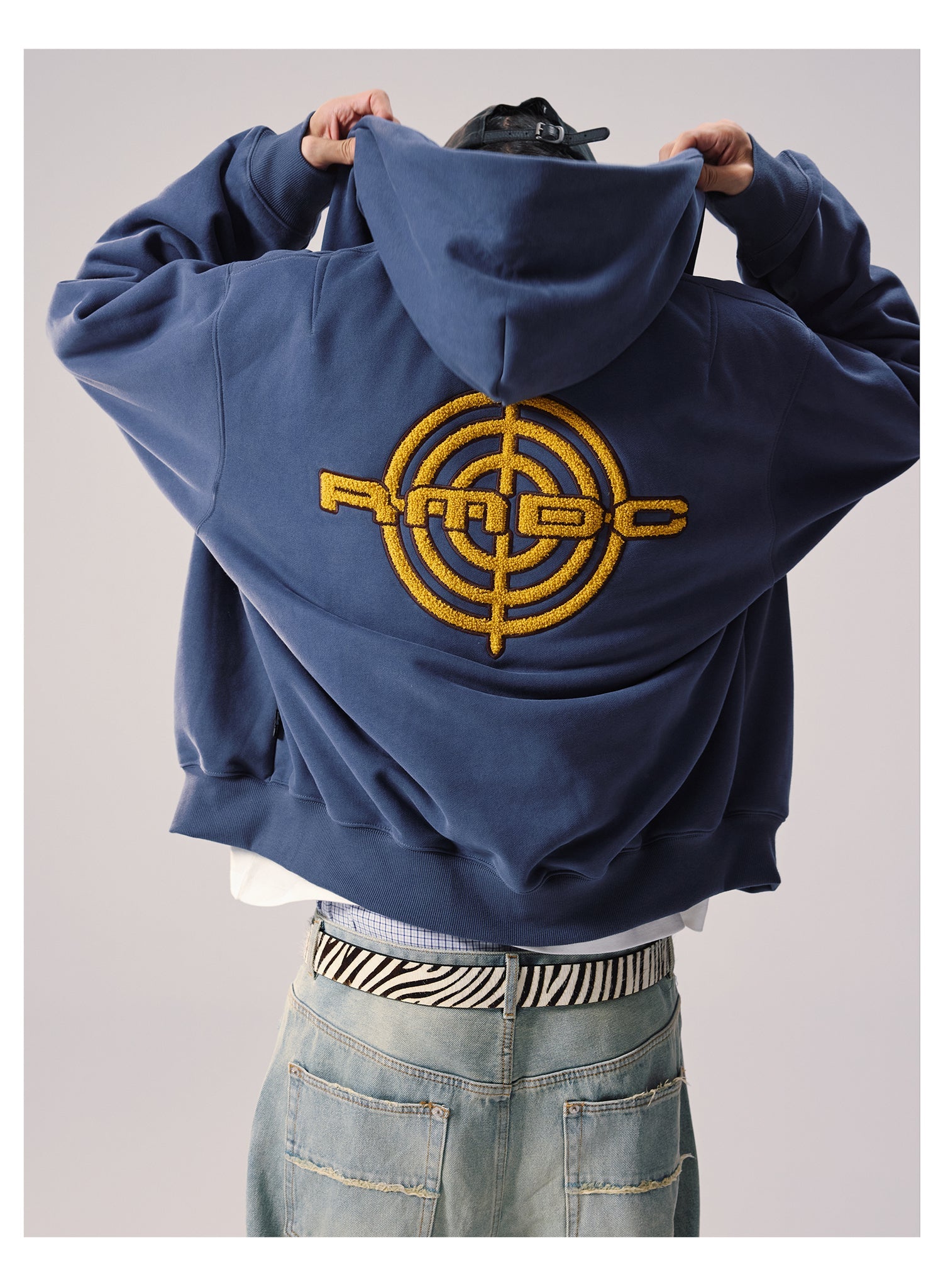 Remedy Terry Embroidery Zip Up Hoodie