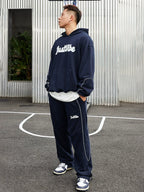 JUST VIBE Phantom Logo Reflective Line Hoodie