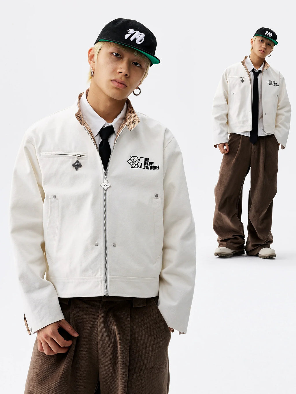 MEDM Plaid Lined Work Jacket