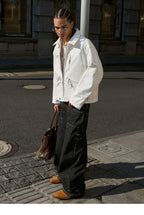 STEEPC Two Tone Leather Racing Jacket