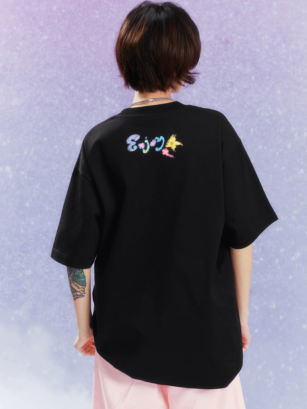 MEDM Graffiti Flower Print Tee