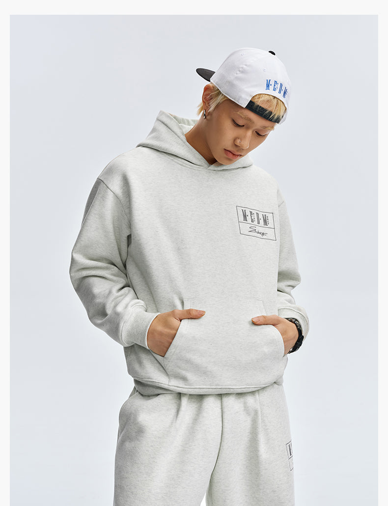 MEDM Embroidered Lettered Logo Hoodie & Sweatpants