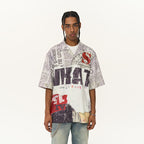 Harsh and Cruel Newspaper Full Print Cuban Shirt