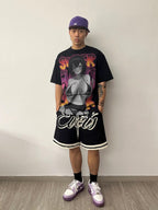 EVETS Color Block Logo Basketball Shorts