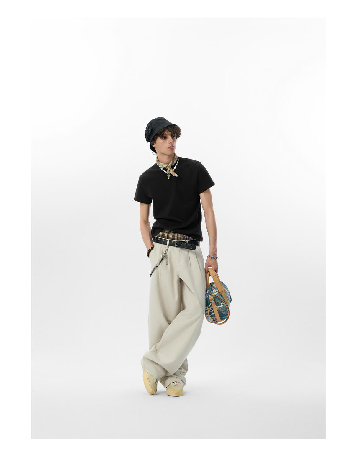JHYQ Lyocell Double Pleated Suit Pants