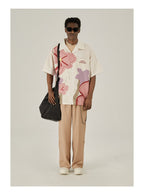 EMPTY REFERENCE Spring Flower Short Sleeve Shirt