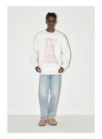 EMPTY REFERENCE Neon Doberman Dog Print Sweatshirts