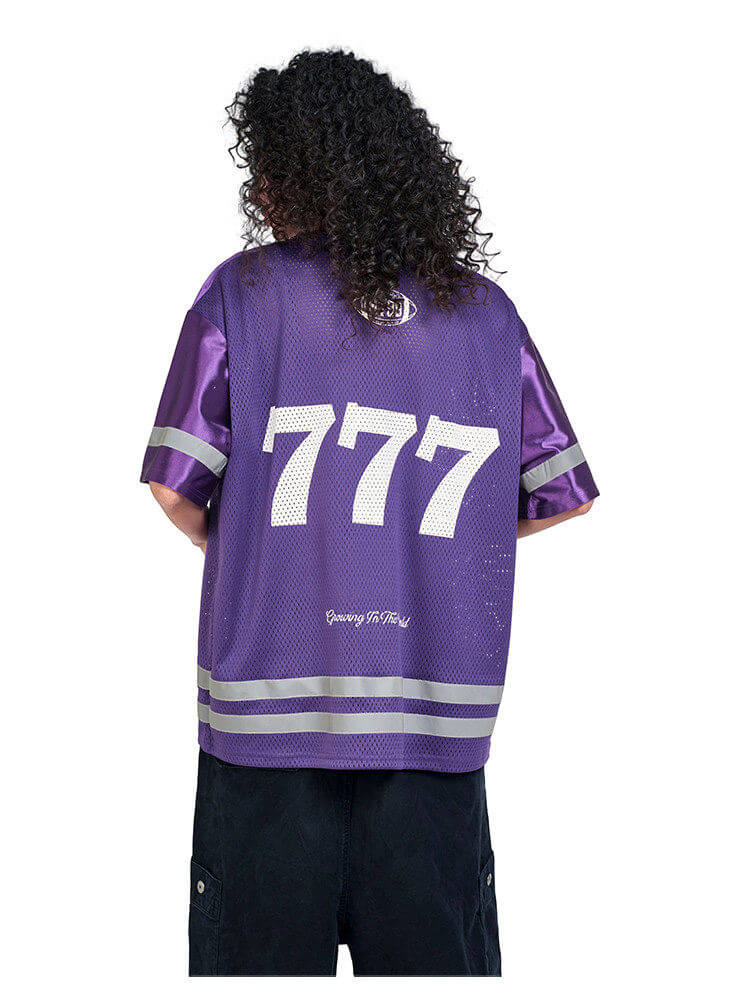 F3F Select 777 Numbering Reflective Stripe Mesh Short Sleeve Hockey Jersey