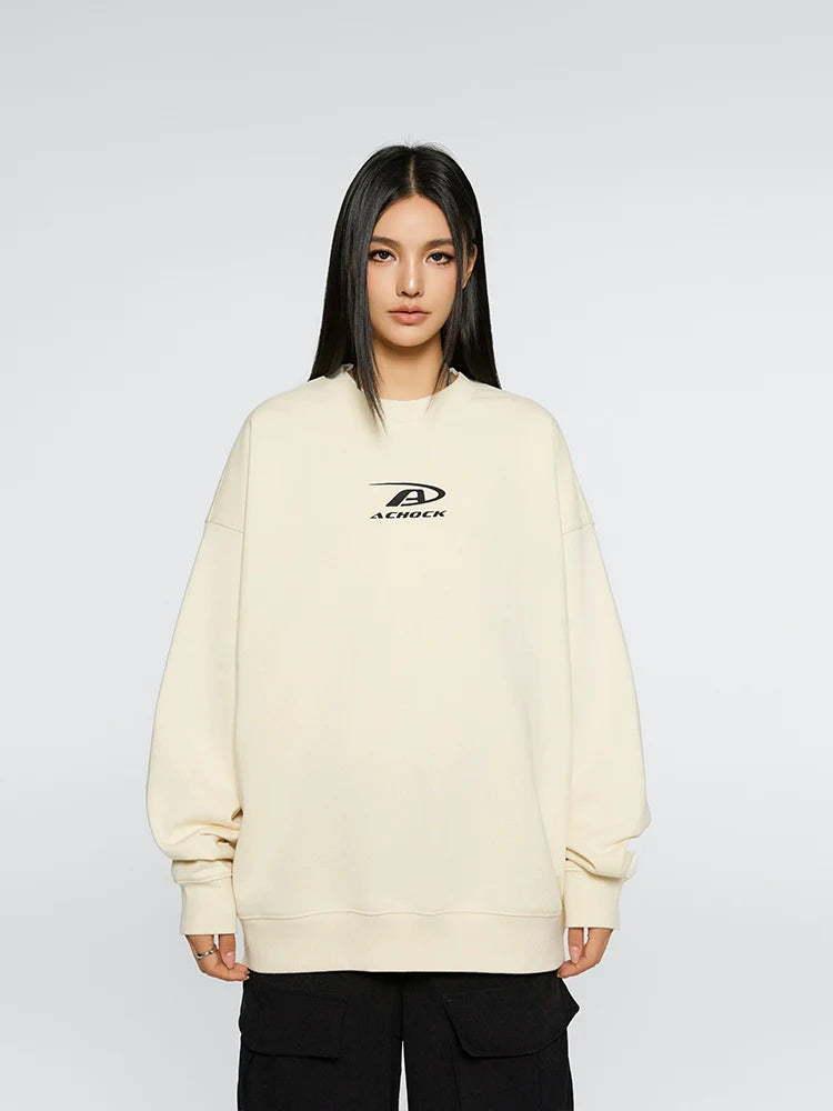 Achock Basic Logo Print Sweatshirt