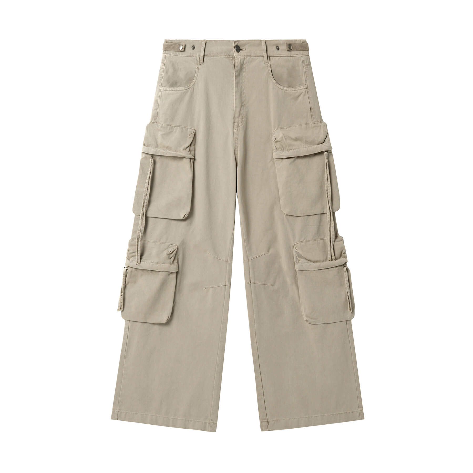 JHYQ Large Multi Pocket Washed Baggy Cargo Pants