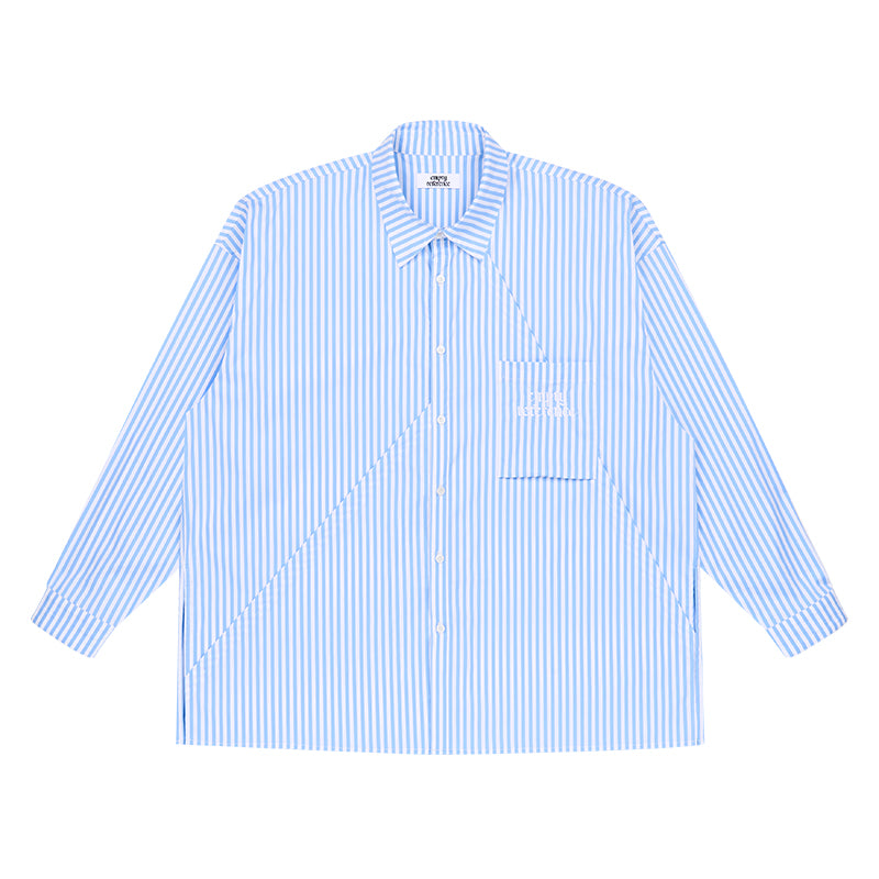 EMPTY REFERENCE Stripes Structured Long Sleeved Shirt