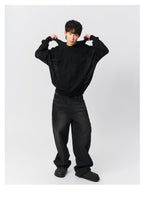 S45 Star Logo Mesh Knit Hoodie