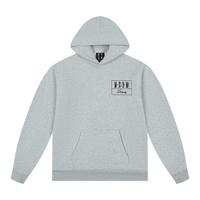 MEDM Embroidered Lettered Logo Hoodie & Sweatpants