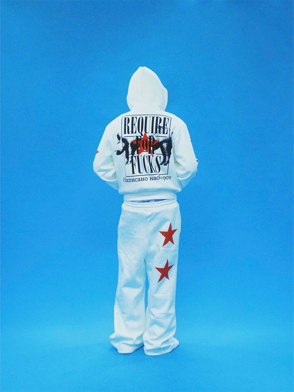 EVETS No Rules Star Graphic Zip Up Hoodie