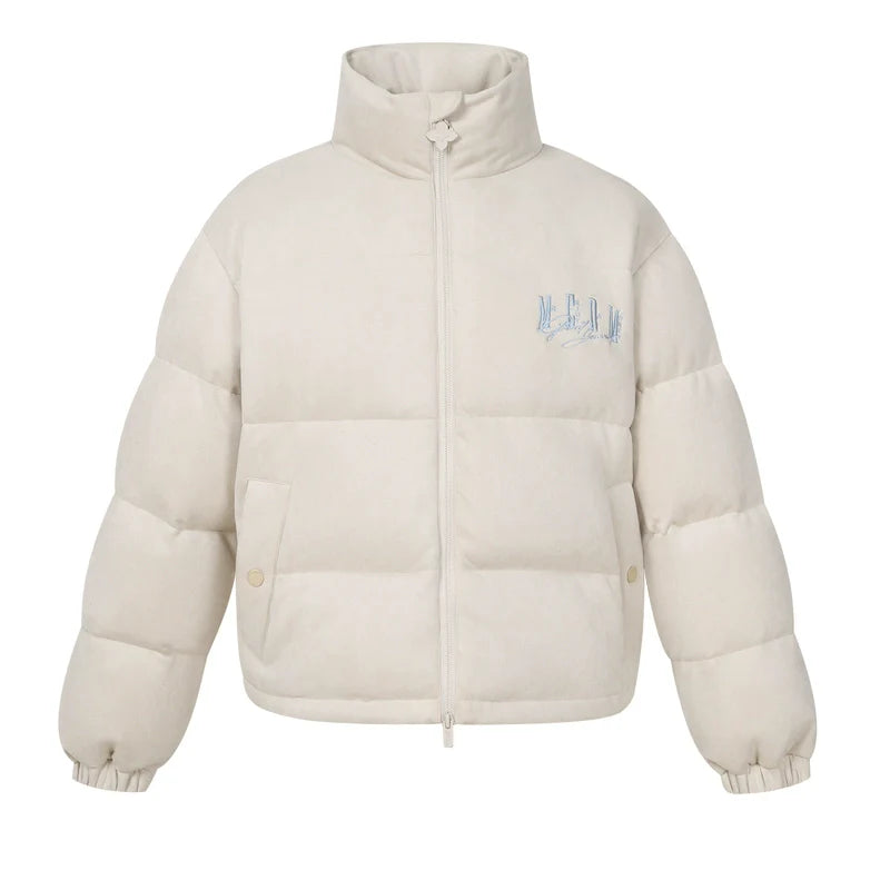 MEDM Suede 3D Embroidered Down Jacket