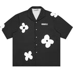 Harsh and Cruel Handpainted Flowers Printed Cuban Shirt
