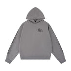 1807 Gothic Burnout Suede Hoodie