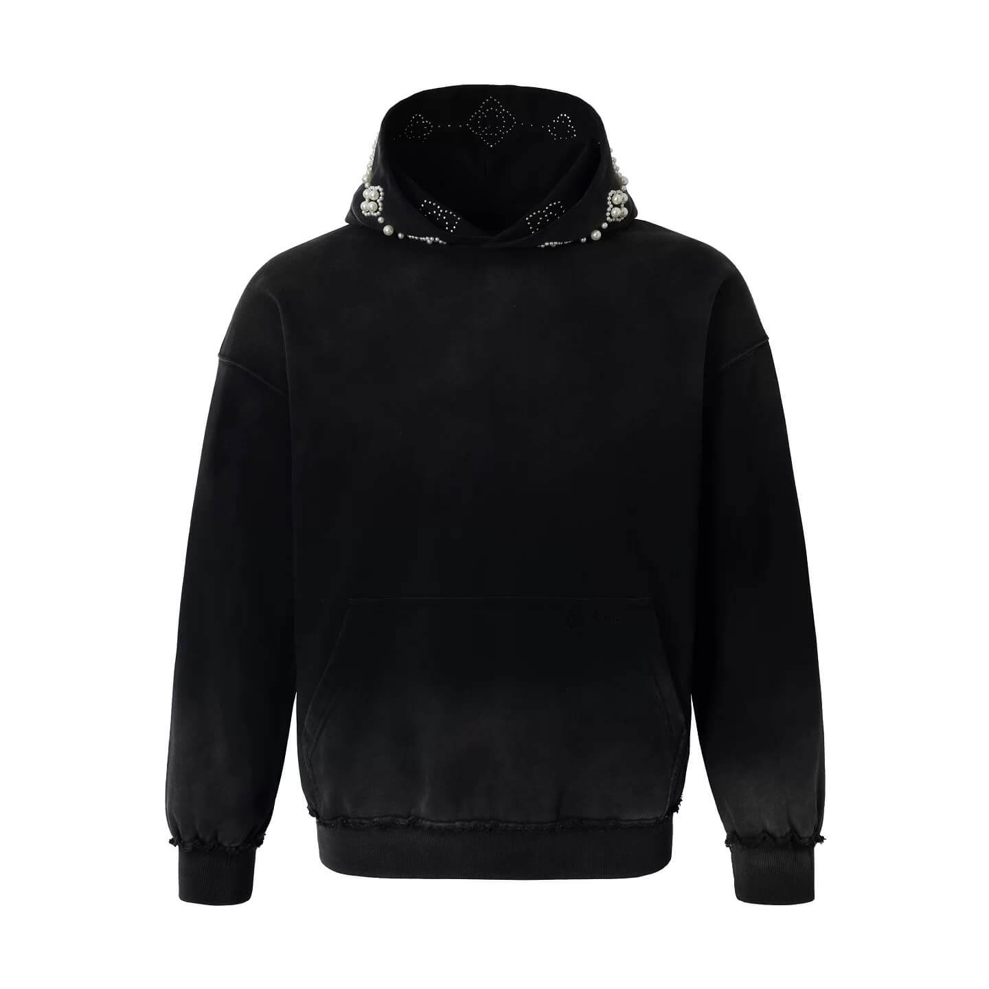 YADcrew Pearl Hood Washed Distressed Hoodie