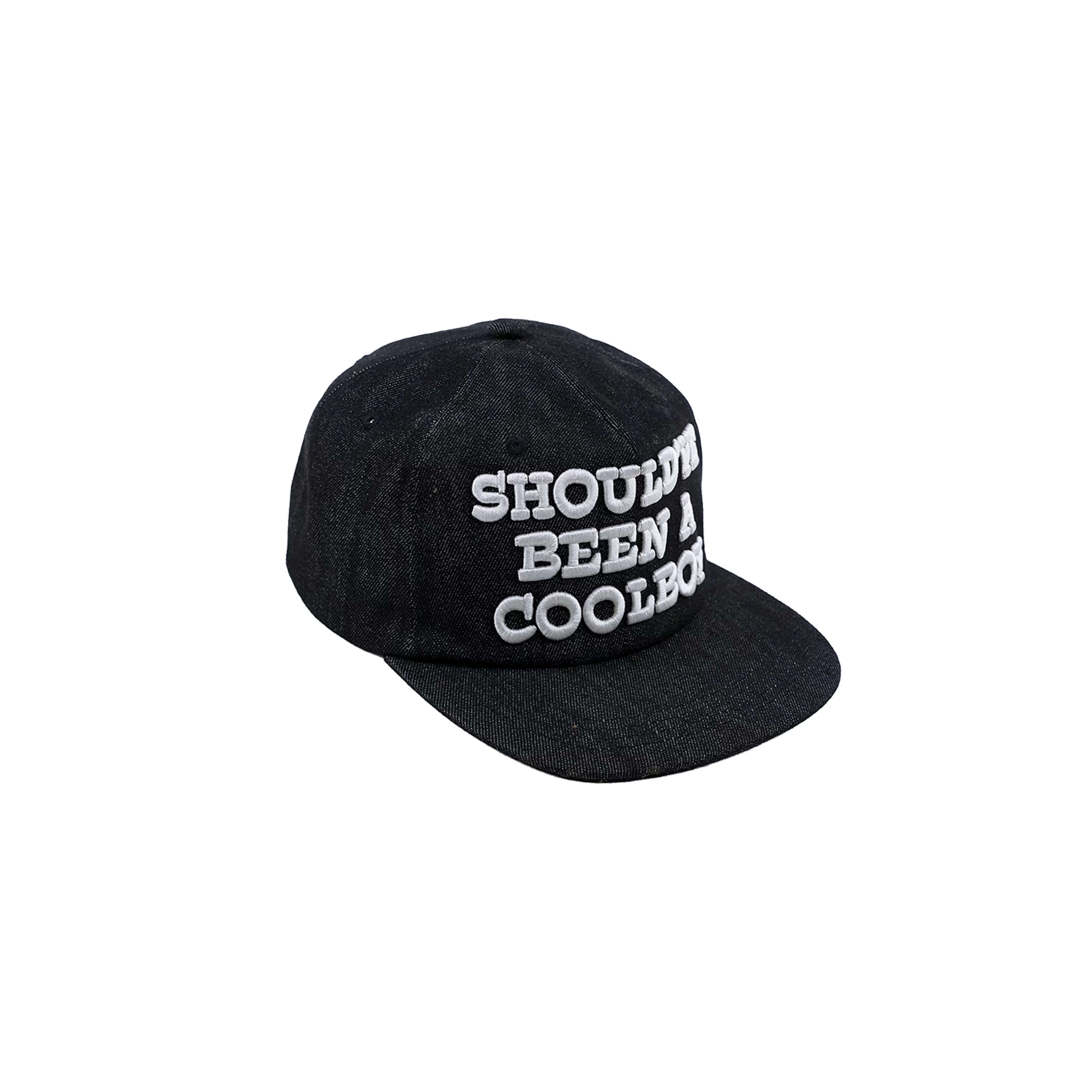 LIBERAFIT Slogan 3D Embroidered Trucker Cap Camo Leopard Denim