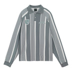 JHYQ Contrast Striped Long Sleeved Polo