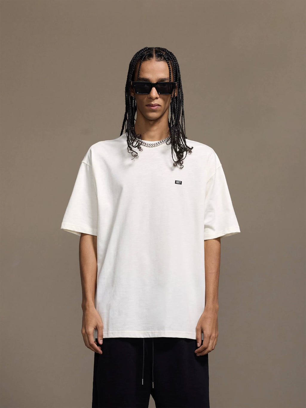 1807 Small Box Logo Patch Tee