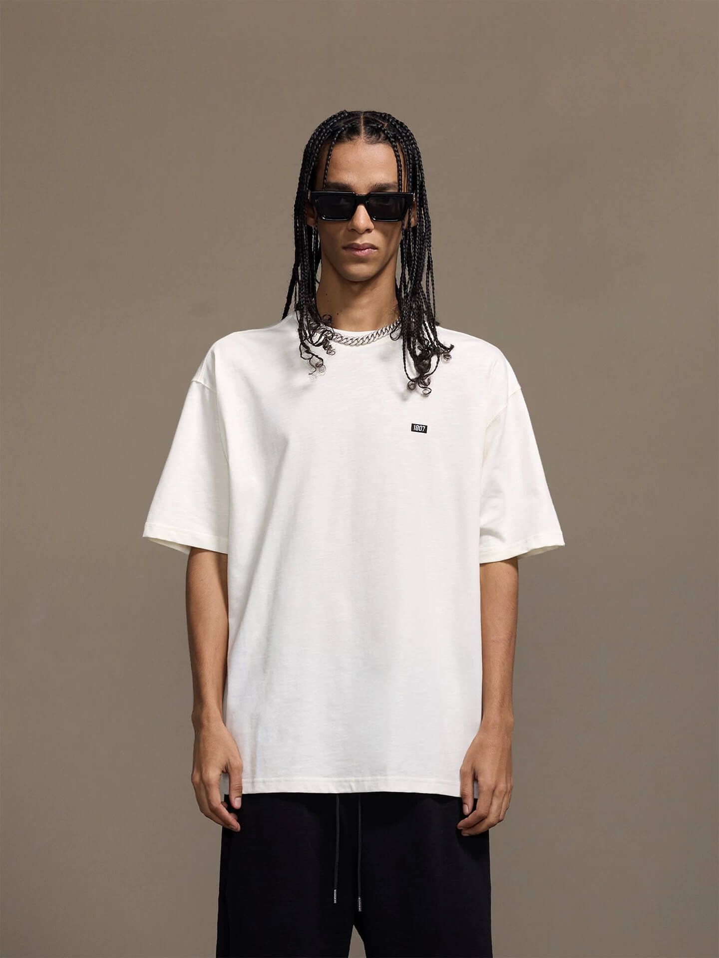1807 Small Box Logo Patch Tee