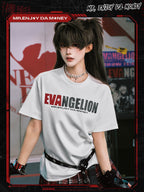 MEDM x EVA NEVER END Mixed Embroidery Print Logo Tee