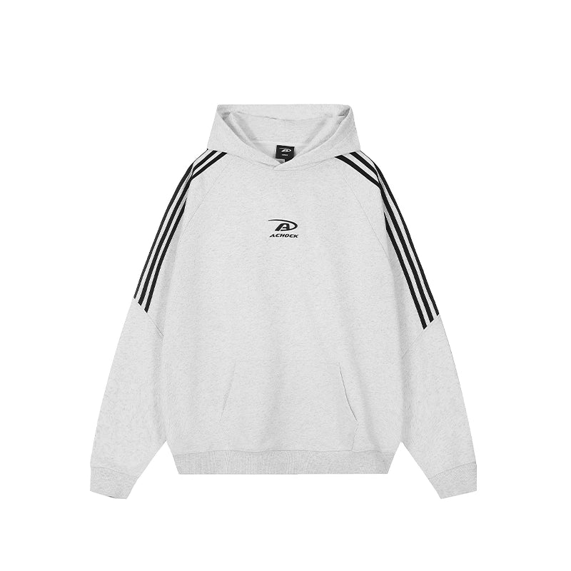Achock Bar Striped Logo Hoodie