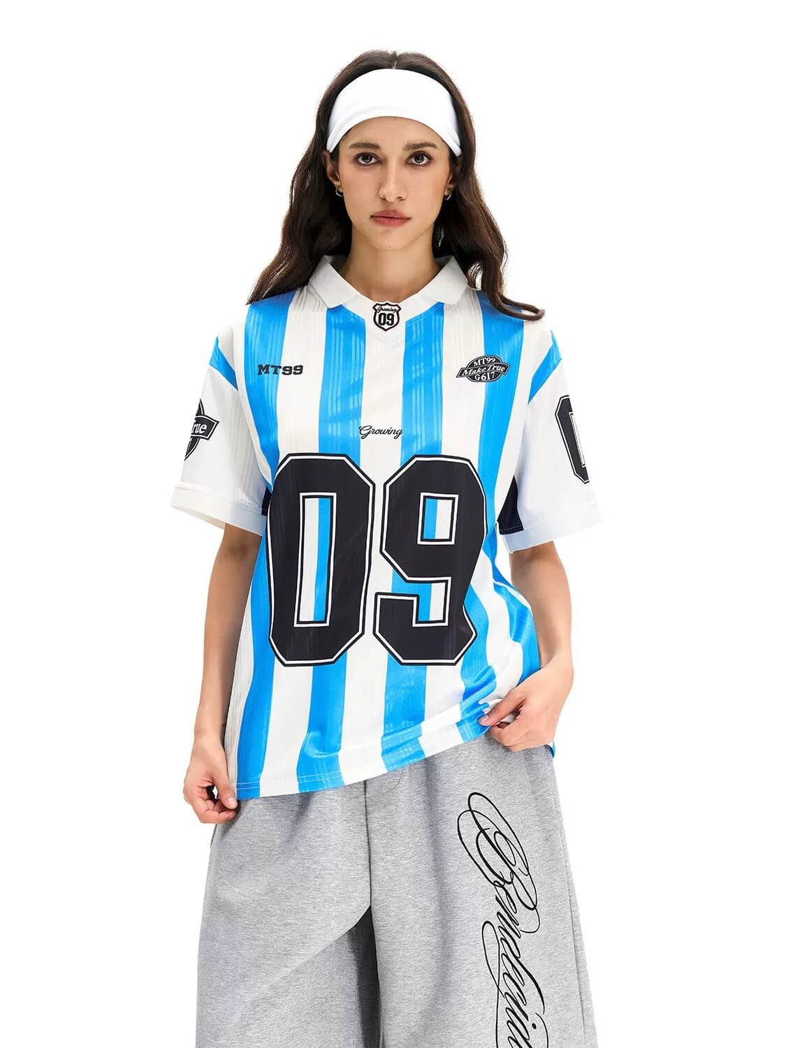 F3F Select Contrast Stripe Short Sleeve Polo Soccer Jersey