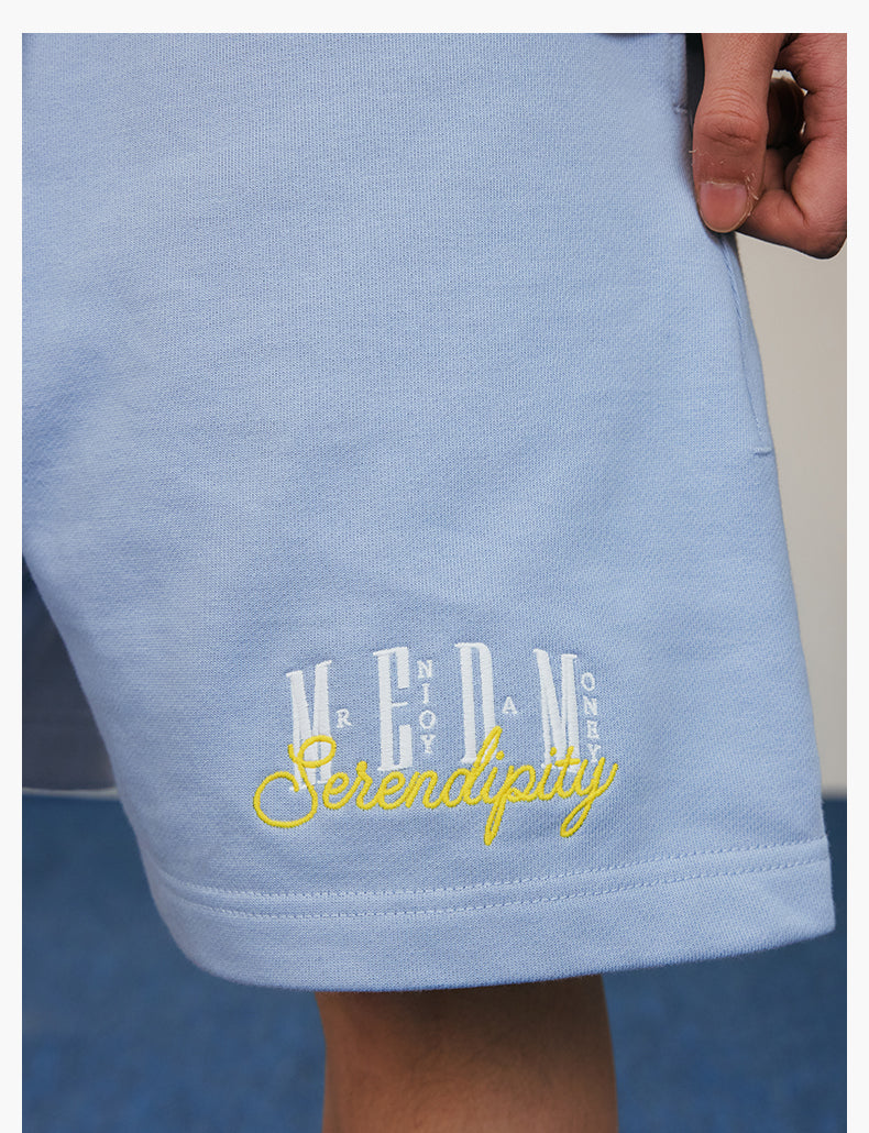 MEDM 3D Embroidered Sweat Shorts
