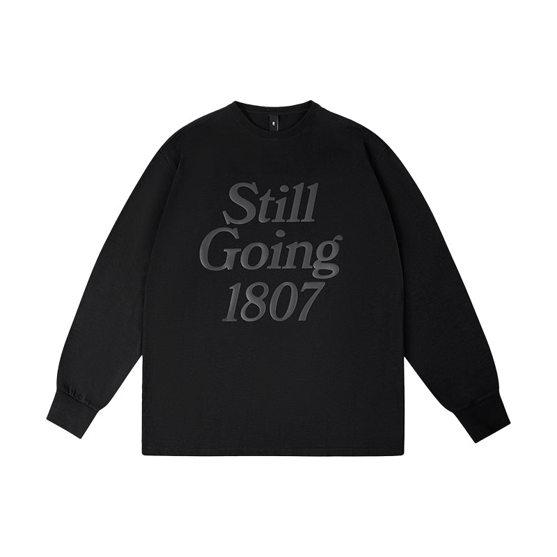 1807 Still Going Foam Print Long Sleeve Tee
