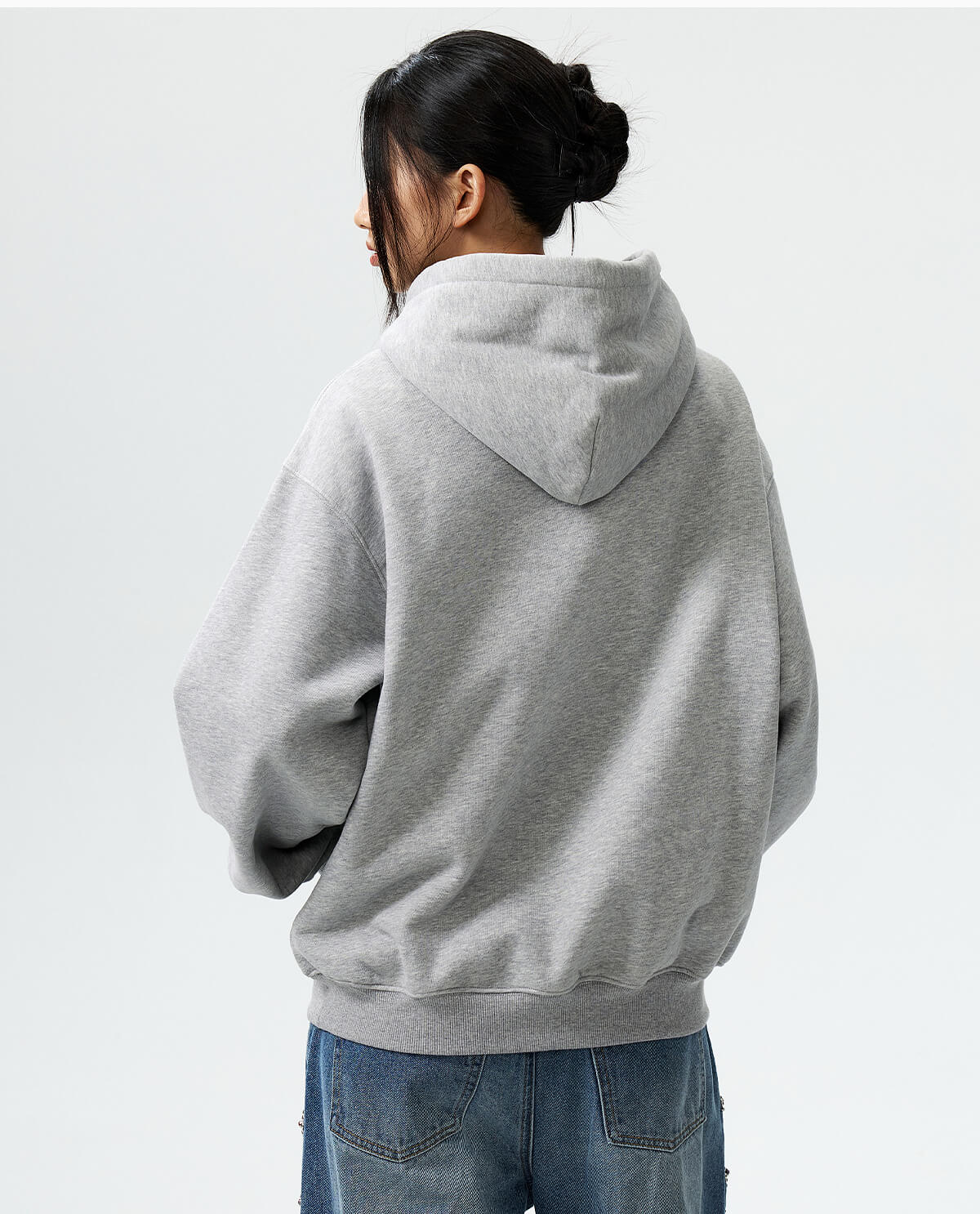 MEDM Mini Patchwork Floral Embroidered Hoodie