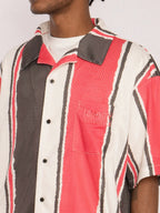 EMPTY REFERENCE Hand Painted Striped Short Sleeved Shirt