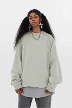 JHYQ Embroidered Logo Zipper Design Heavyweight Sweater