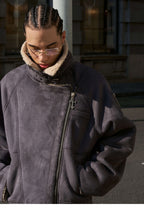 STEEPC Suede Shearling Jacket