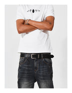 KARMANISTIC Punk Studded Logo Belt