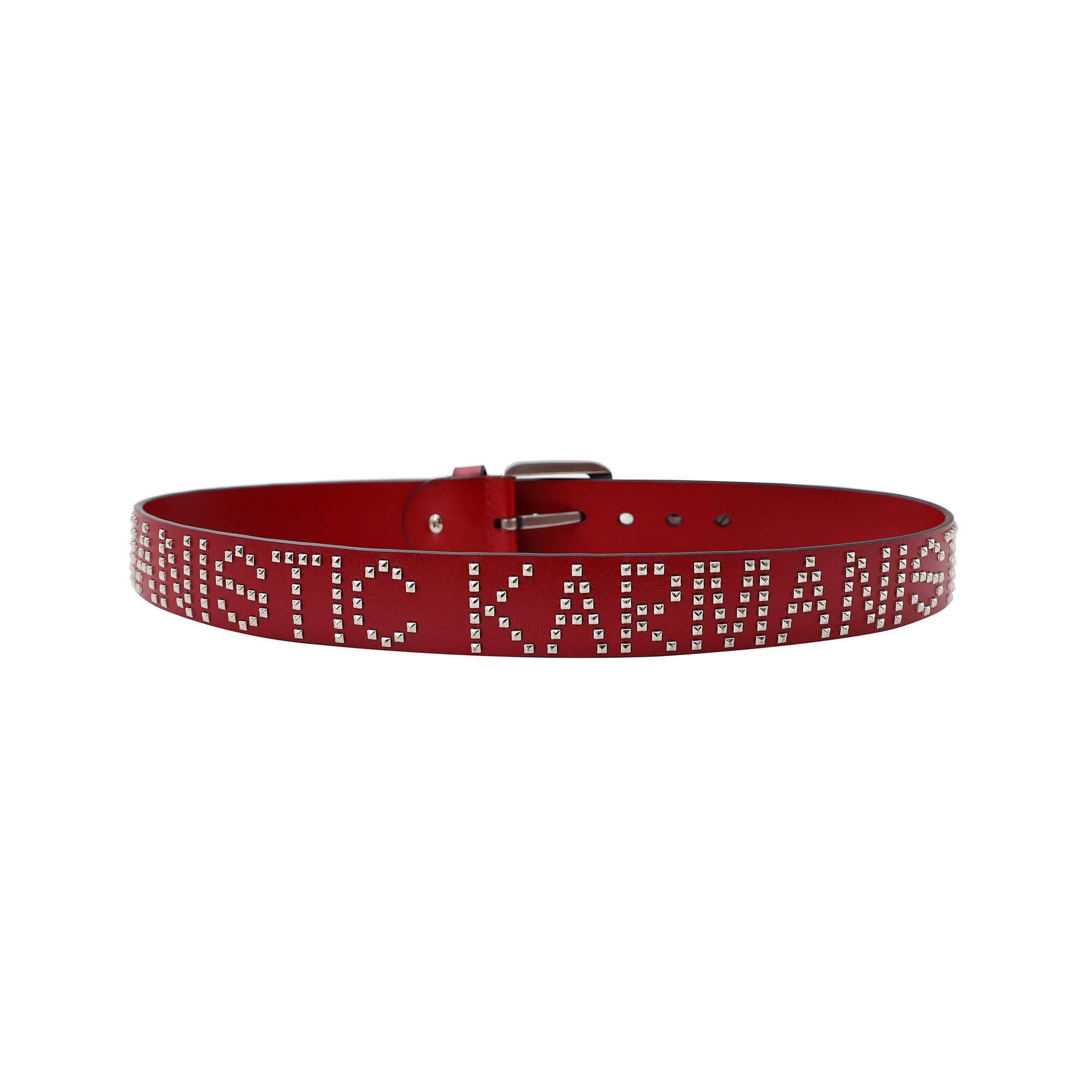 KARMANISTIC Punk Studded Logo Belt